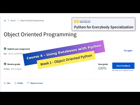 Using Databases With Python Week 1 Assignment Python For Everybody Specialization