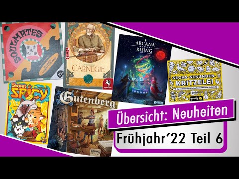 Brettspiel - Frühjahrs Neuheiten 2022 - Überblick Teil 6 - Spiel doch mal!