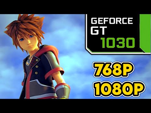 Kingdom Hearts 3 || GT 1030 + i3 7100 Performance Test || 768p, 1080p Benchmark