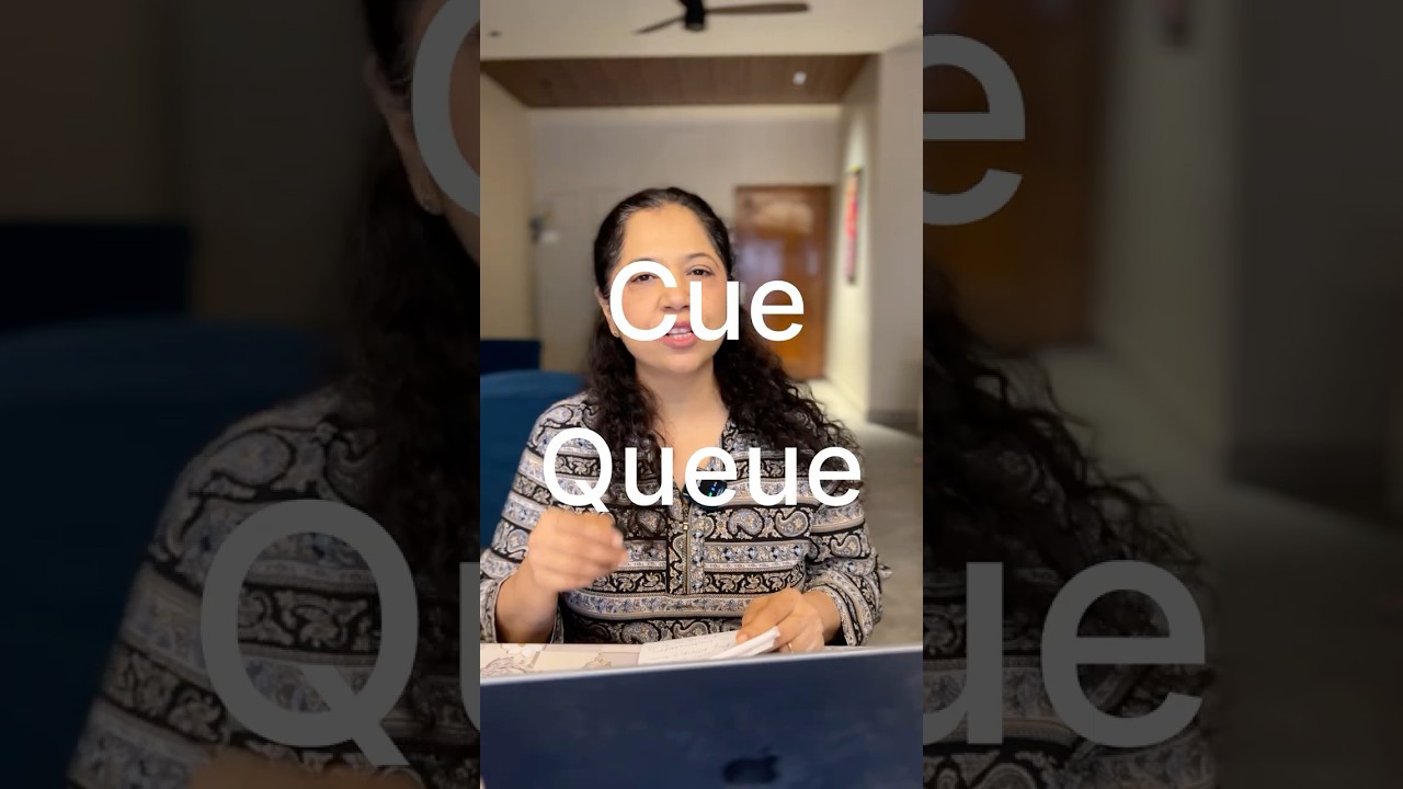 Cue vs Queue | Same Sound, Different Meaning | Common English Confusion Explained