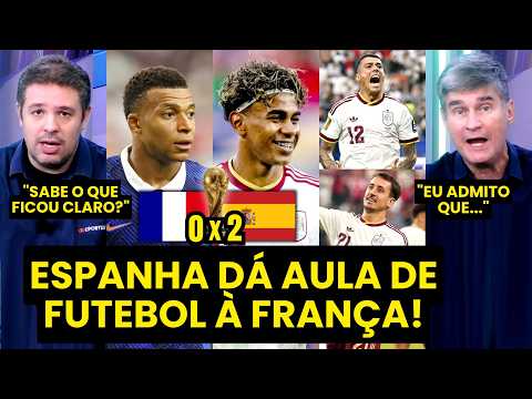 “É IMPRESSIONANTE! O que a ESPANHA FEZ com a FRANÇA hoje foi…” DOMÍNIO na SEMIFINAL DA COPA!
