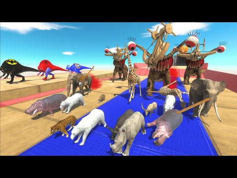 Escape from Giant Ballista BOSS Alien Torio⚡2nd Season Final BOSS👾- Animal Revolt Battle Simulator