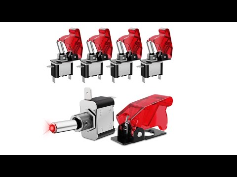 Nilight 12V LED Toggle Switch Heavy Duty 20A Switch SPST ON Off 3 Pin Rocker Switch
