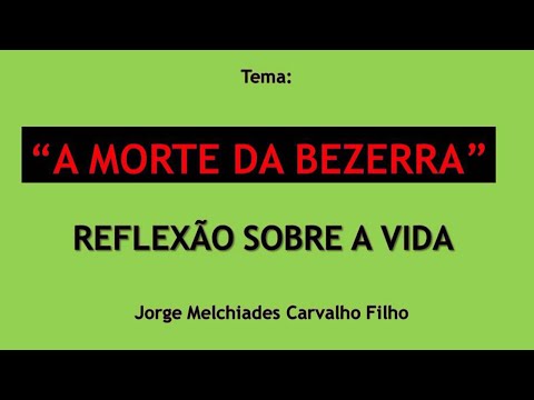 5 - A morte da bezerra - Reflexão sobre a vida