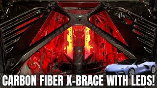 C8 Corvette Carbon Fiber X Brace Install + Wireless LED Upgrade! | Extreme Online Store