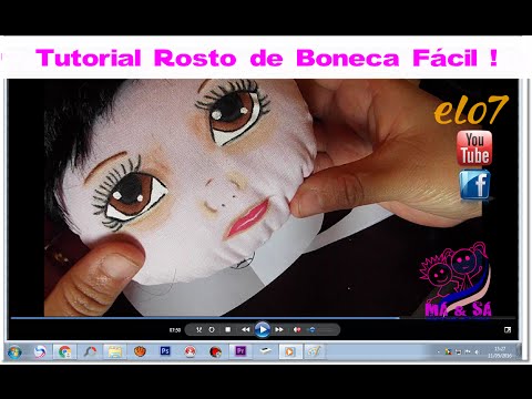 Tutorial Molde de Rosto para Boneca Fácil | Má & Sá Bonecas de Pano