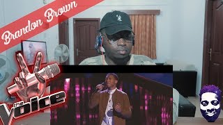 The Voice 2017 Blind Audition  Brandon Brown Georgia on My Mind REACTION