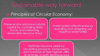 A Study to Understand Circular Economy and its Applicability in India