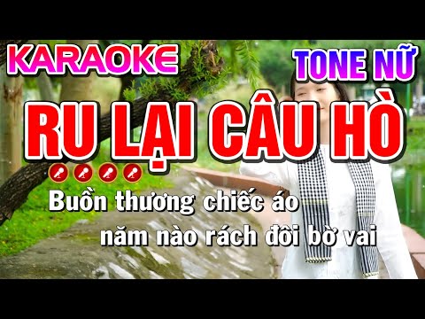 RU LẠI CÂU HÒ Karaoke Nhạc Sống Tone Nữ ( BEAT CHUẨN ) - Tình Trần Organ