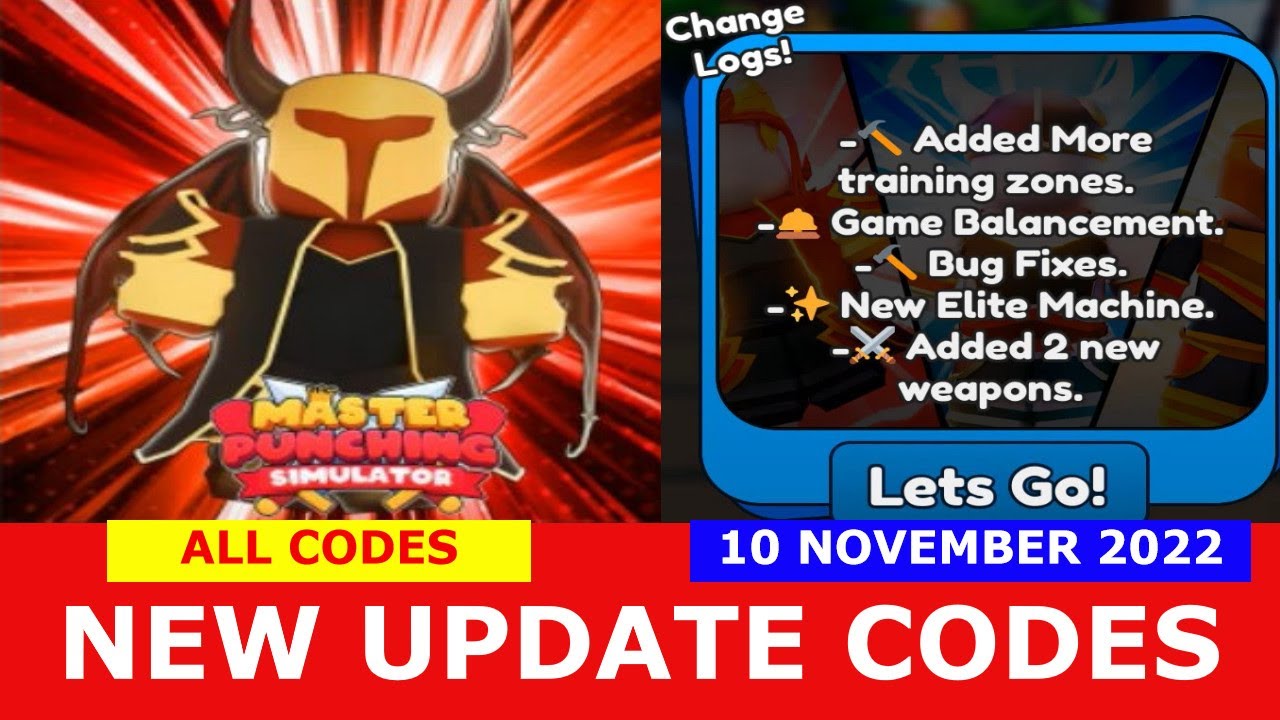 *ALL CODES WORK* [🌟Elite] Master Punching Simulator ROBLOX | 10 NOV 2022