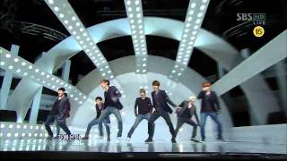 [sbs 인기가요] 슈퍼주니어 - 아차, Super Junior - A-Cha 642회 2011년10월9일 일요일