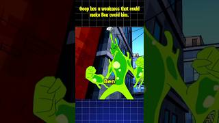 Why Ben Rarely Uses Goop #ben10 #omnitrix #cartoonnetwork