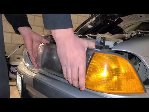 BMW E36 323is Depo Headlight install 3 series angel eyes