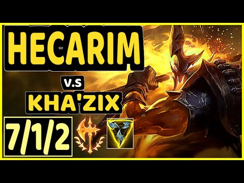 ADRIANRIVEN (HECARIM) vs KHA'ZIX - 7/1/2 KDA JUNGLE GAMEPLAY - NA Ranked DIAMOND