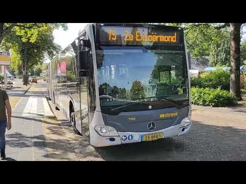 Qbuzz Streekbus 7503 als Lijn 75 naar 2e Exloërmond Nijverheidsstraat