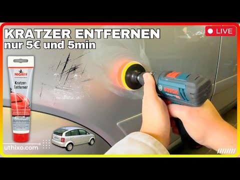 Nigrin KRATZER Entferner POLIEREN MIT AKKU SCHRAUBER Sonax SCHRAMMEN ENTFERNEN RAUSPOLIEREN Audi A2