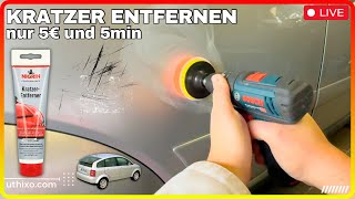 Nigrin KRATZER Entferner POLIEREN MIT AKKU SCHRAUBER Sonax SCHRAMMEN ENTFERNEN RAUSPOLIEREN Audi A2