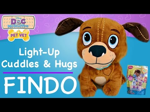 Doc McStuffins FINDO Pet Vet Light Up Cuddles and Hugs Findo Dog with Doc McStuffins Blind Bag! Video