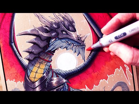 drawing an armored dragon by lethal chris