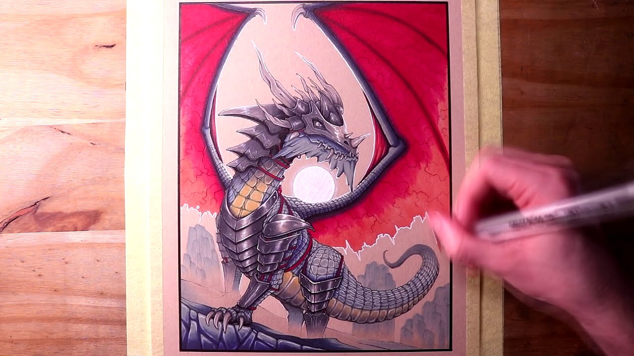 drawing an armored dragon by lethal chris