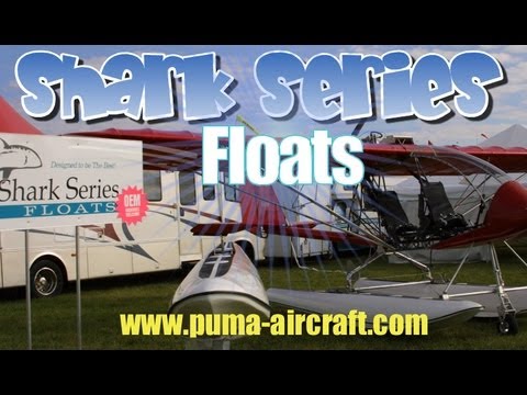 Shark Floats, Shark Series III floats, Shark Amphibious Floats, for light sport aircraft.