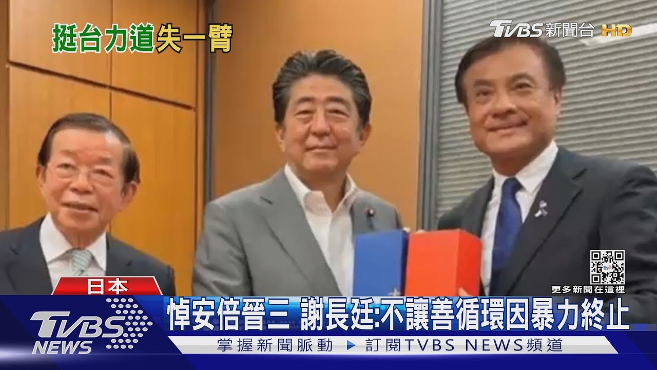 悼「台灣好朋友」安倍! 謝長廷:「如親人過世一樣悲戚」