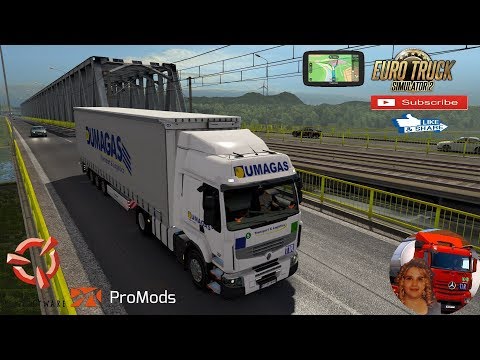 Euro Truck Simulator 2 (1.35) Renault Premium Krone Megaliner Delivery in Romania + DLC's & Mods