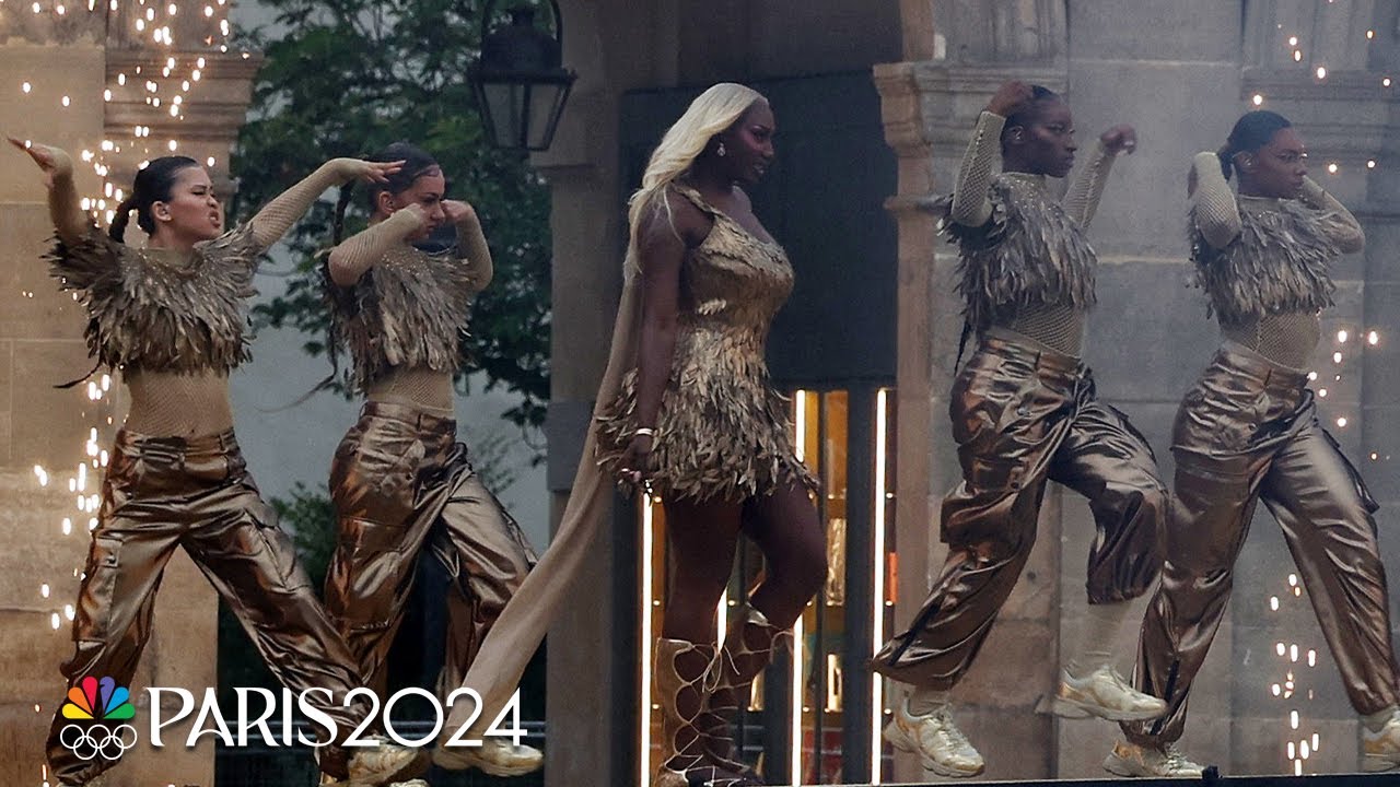 Aya Nakamura lights Paris up with Opening Ceremony set | Paris Olympics | NBC Sports