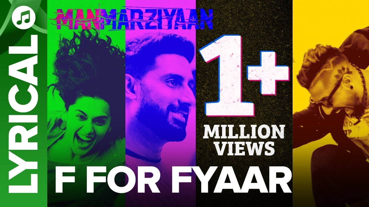 F for Fyaar Lyrics  | Manmarziyaan | Abhishek Bachchan, Tapsee Pannu | Mast Ali | Amit Trivedi