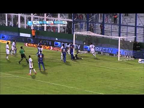 Atajada Sosa. Vélez 1 Tigre 1. Torneo Final 2013. Fecha 11. Fútbol para Todos.