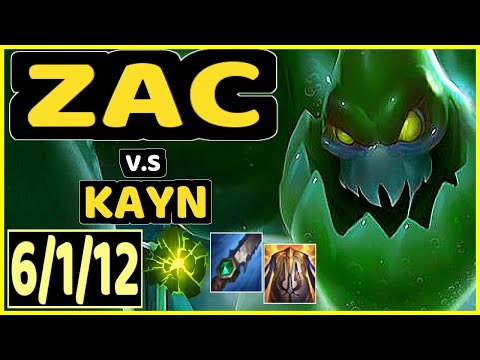 MINERVA (ZAC) vs KAYN - 6/1/12 KDA JUNGLE CHALLENGER GAMEPLAY - BR