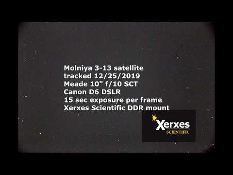 Molniya Satellite tracking with Direct Drive telescope mount