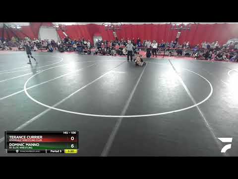 106 Lbs Champ. Round 1 - Dominic Manno, RT Elite Wrestling Vs Terance Currier, Riverdale Wrestling