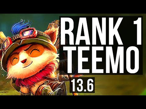 TEEMO vs CAMILLE (TOP) | Rank 1 Teemo, 6 solo kills | TR Grandmaster | 13.6