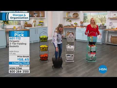 Origami 3Tier Folding Baskets