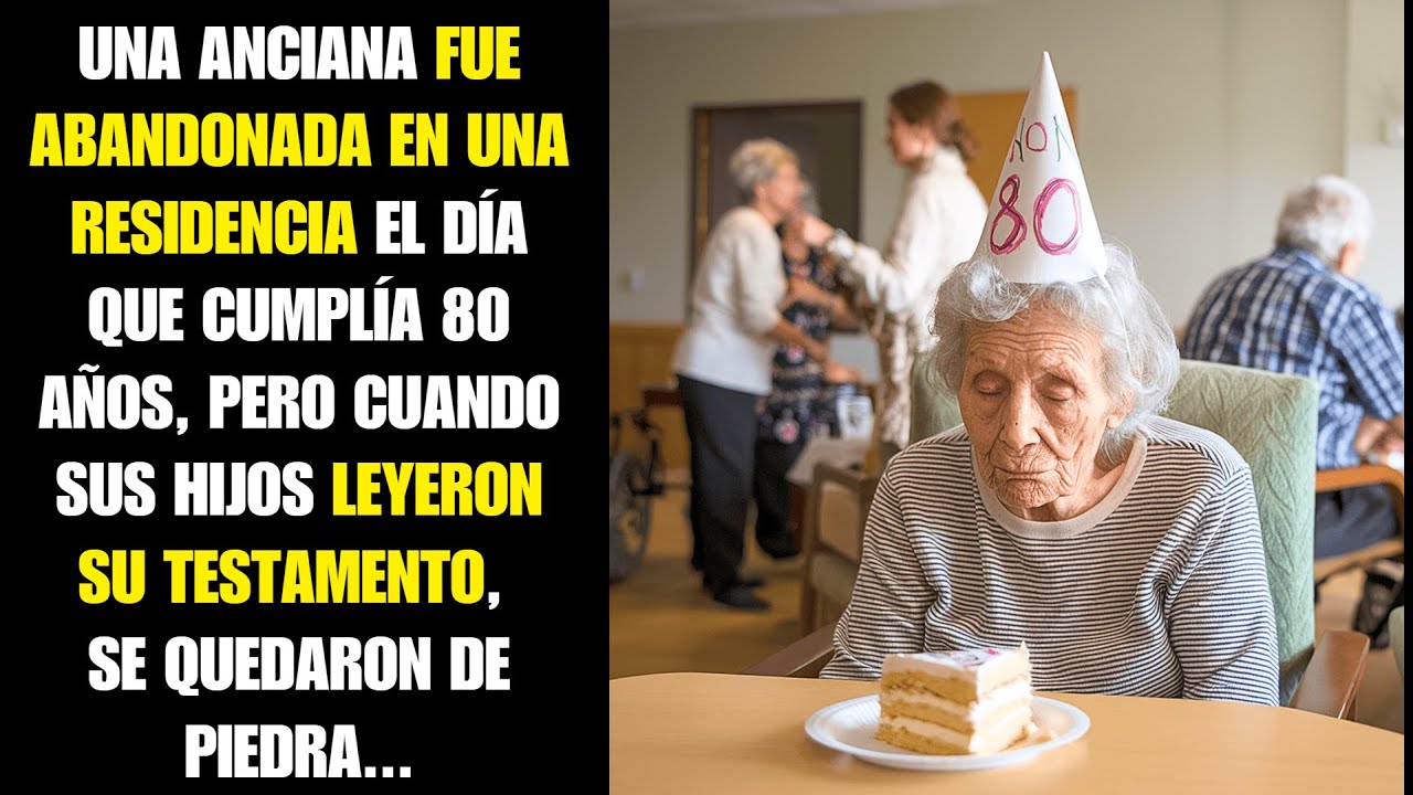 Anciana es Abandonada en su 80º Cumpleaños, Hijos Leen el Testamento y Quedan en Shock