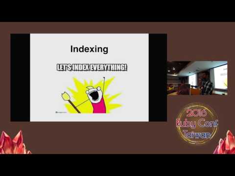 RubyConf Taiwan 2016 -- Using database to pull your applications weight by Harisankar P S