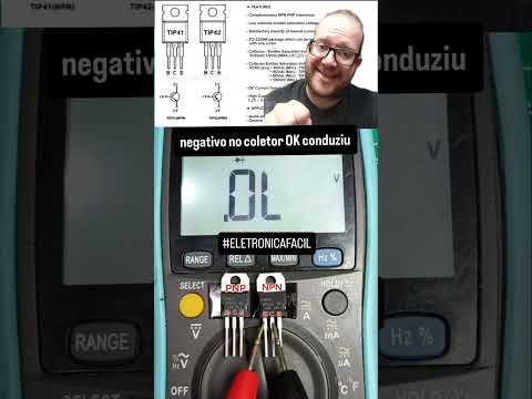 Como Testar TESTAR transistor NPN e PNP na Prática - Eletrônica fácil