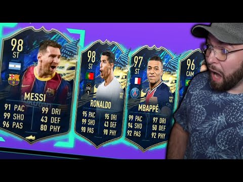 OPENING 50x 85+ 10 PLAYER PACKS FOR FUTTES TEAM 2! - FIFA 21
