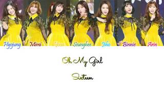 Oh My Girl - Sixteen Han/Rom/Eng Color Coded Lyrics