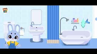 Bathroom Learning for Kids 🚿 | Hygiene & Bathroom Routine | Giggle Academy