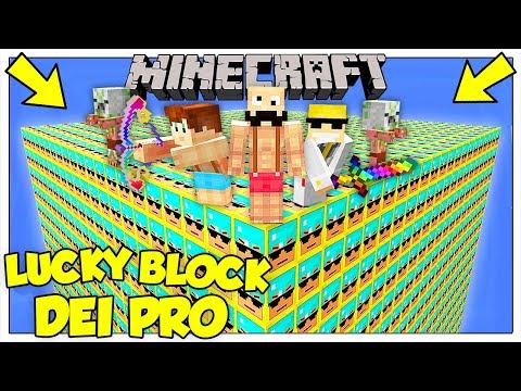 LA SFIDA DEI LUCKY BLOCK GIGANTI DEI PRO! - Minecraft ITA
