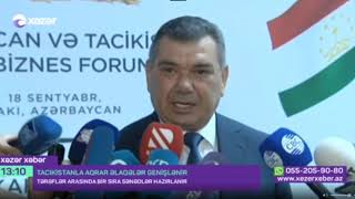 Azərbaycan Tacikistan aqrobiznes forumu keçirilib