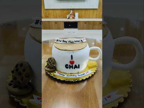 Chai theme cake.                               #cake #cakedesign #cakeshorts #themecake #chailover