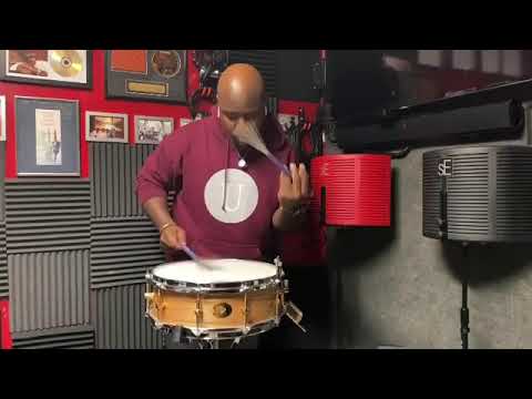Ulysses Owens Jr. plays Brushes on a Noble & Cooley Oak Snare Drum (14x5)