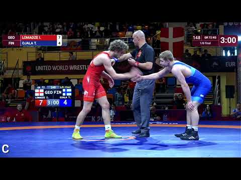 1/8 GR - 72 kg: I. LOMADZE (GEO) v. T. OJALA (FIN)