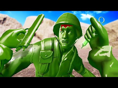SAVING Toy Soldiers with Syringe - Plastic Battlegrounds VR
