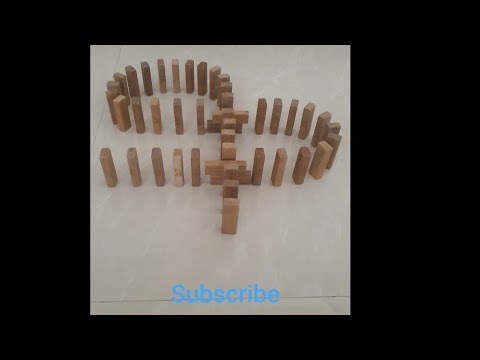 New Jenga domino trick 001😀😀