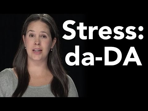 Syllable Stress Study:  2-Syllable Words da-DA - American English