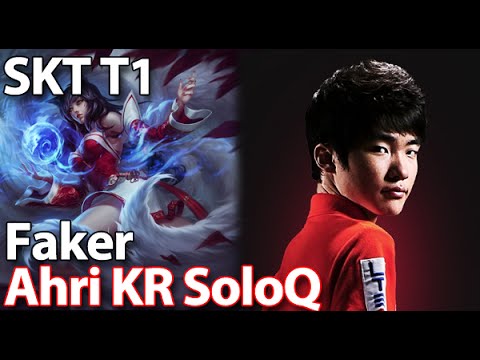 SKT T1 Faker Godlike Ahri KR SoloQ Full Game